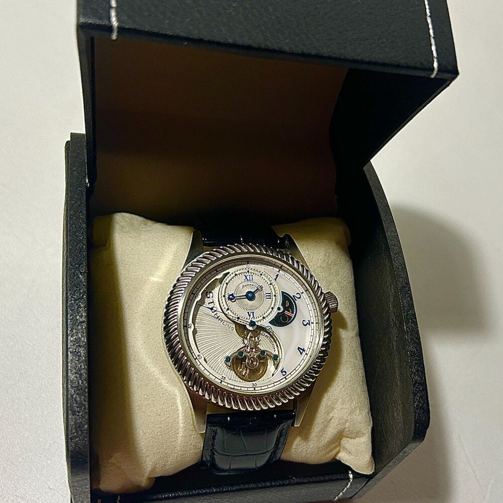 Stuhrling Original Enigma 91D.33151 Automatic 46mm 20 Jewel Watch w Box